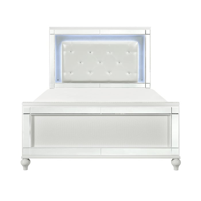 California King Bed with LED Lighting