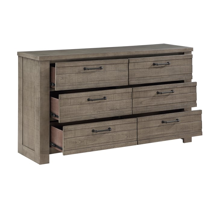 Rustic 6-Drawer Dresser