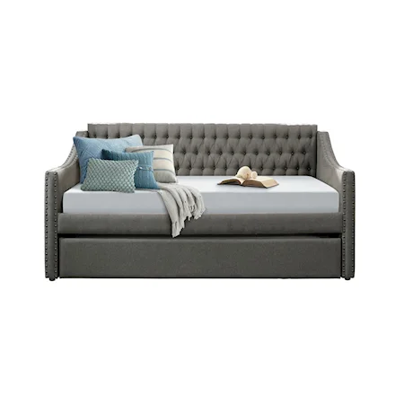 Transitional Daybed with Twin Trundle