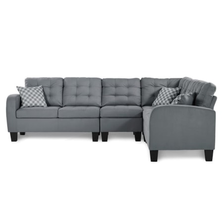 2-Piece Reversible Sectional Sofa