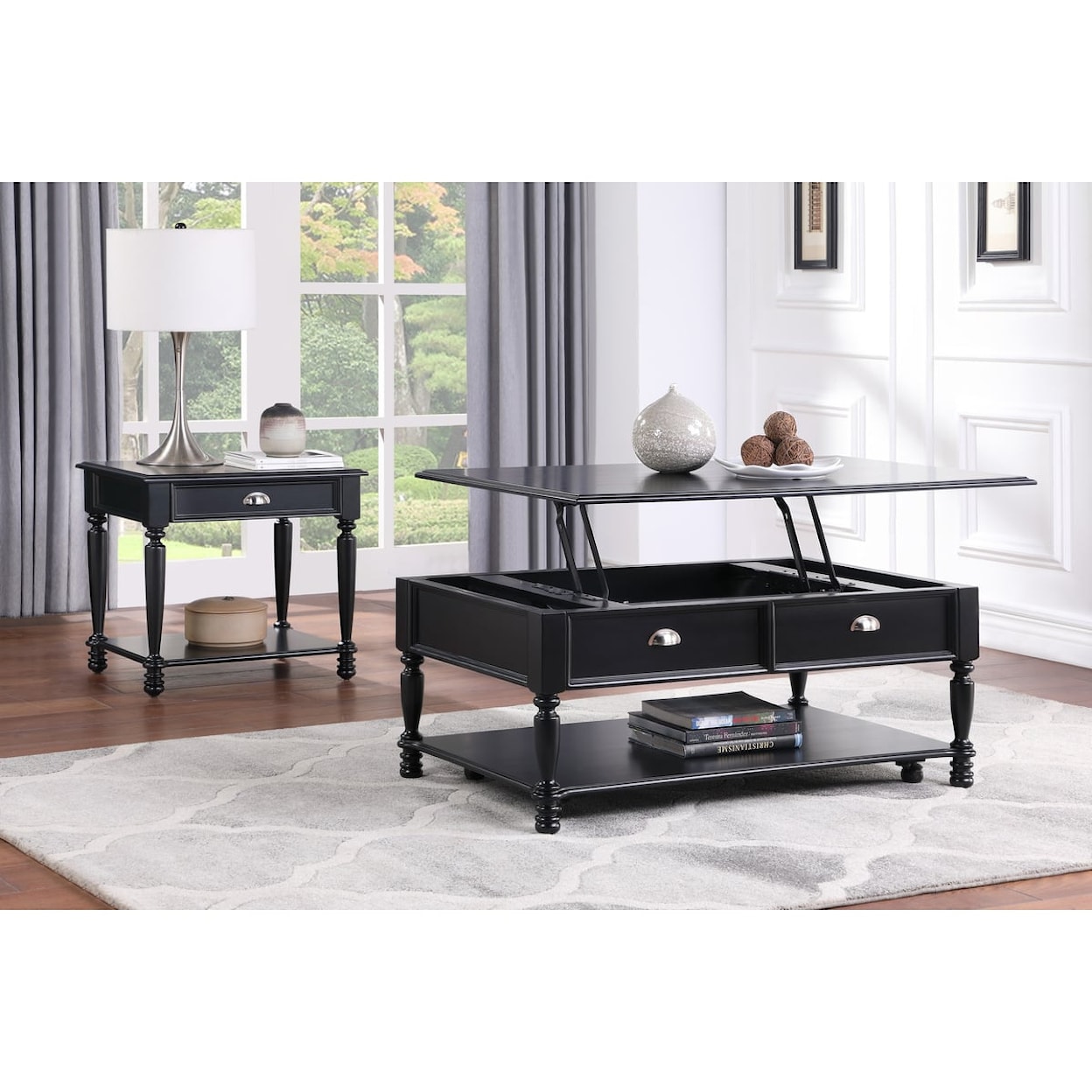 Homelegance Furniture Sanders Lift Top Cocktail Table