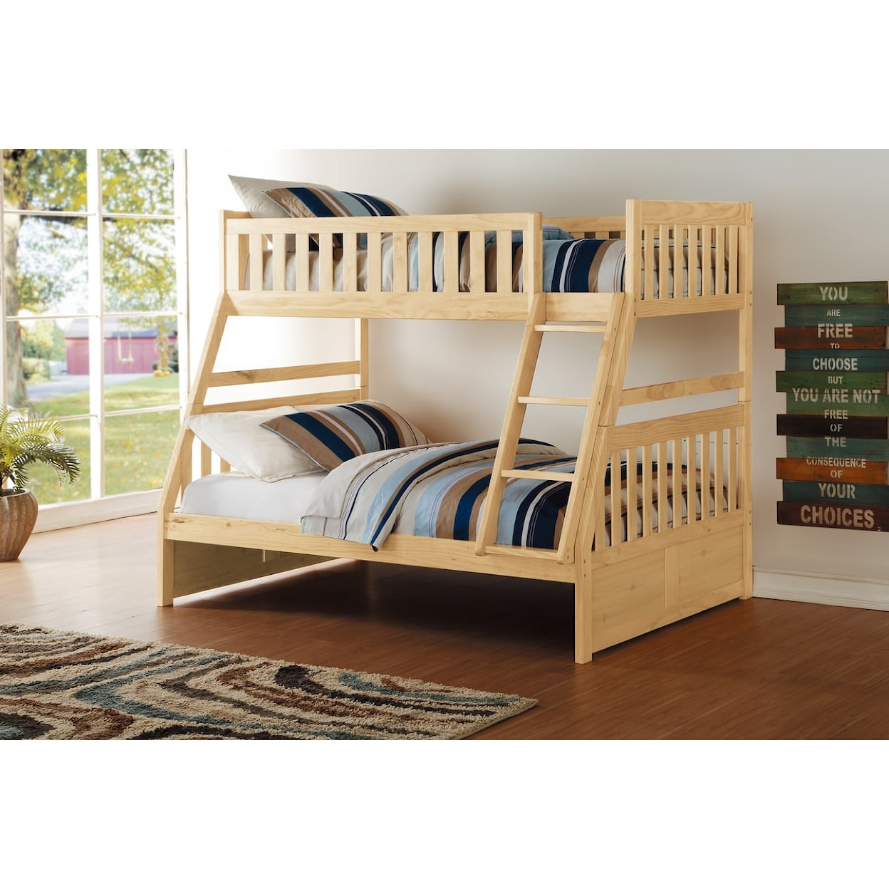 Homelegance Bartly Twin/Full Bunk Bed