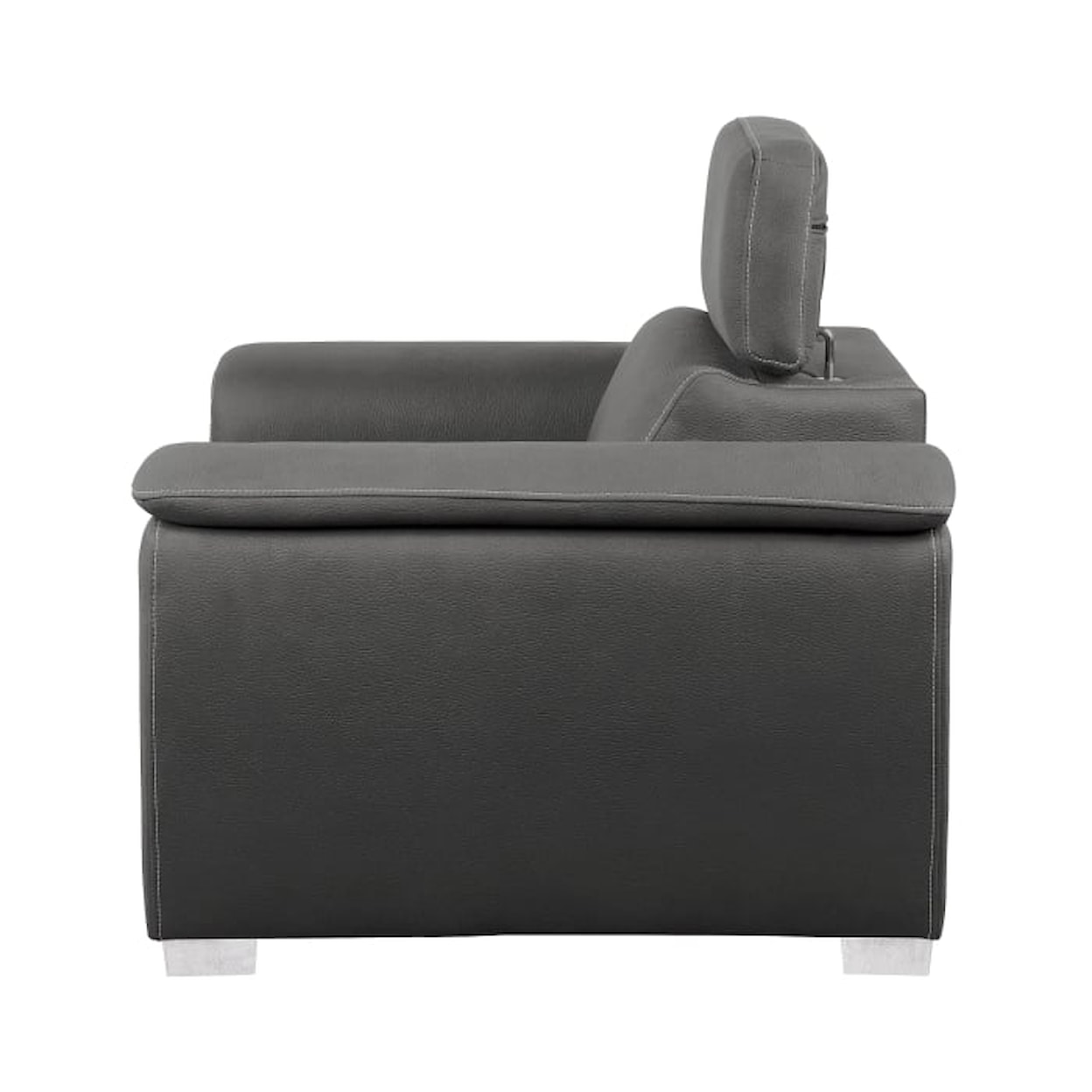 Homelegance Furniture Ferriday Chair with Pull-out Ottoman