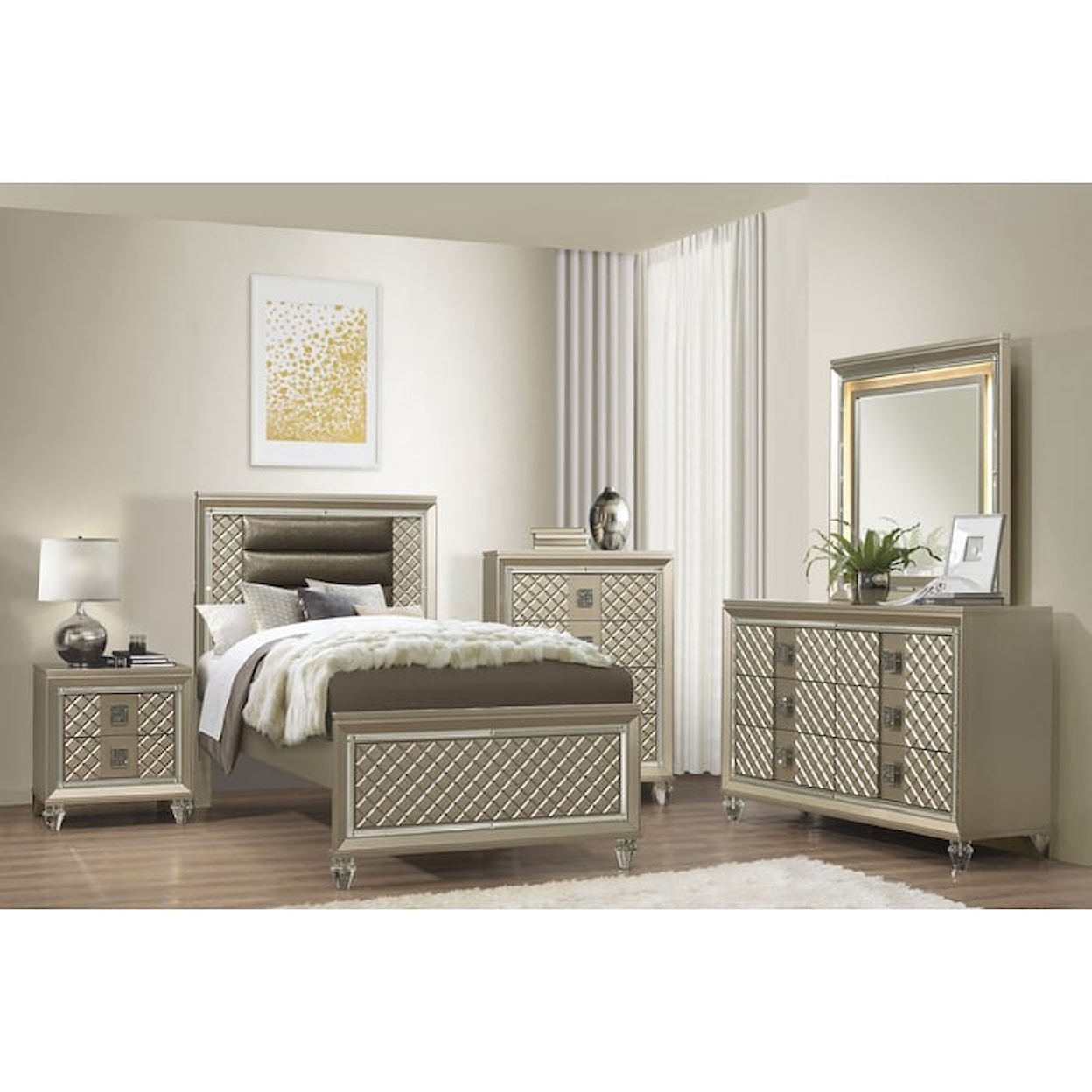 Homelegance Loudon Twin Platform Bed