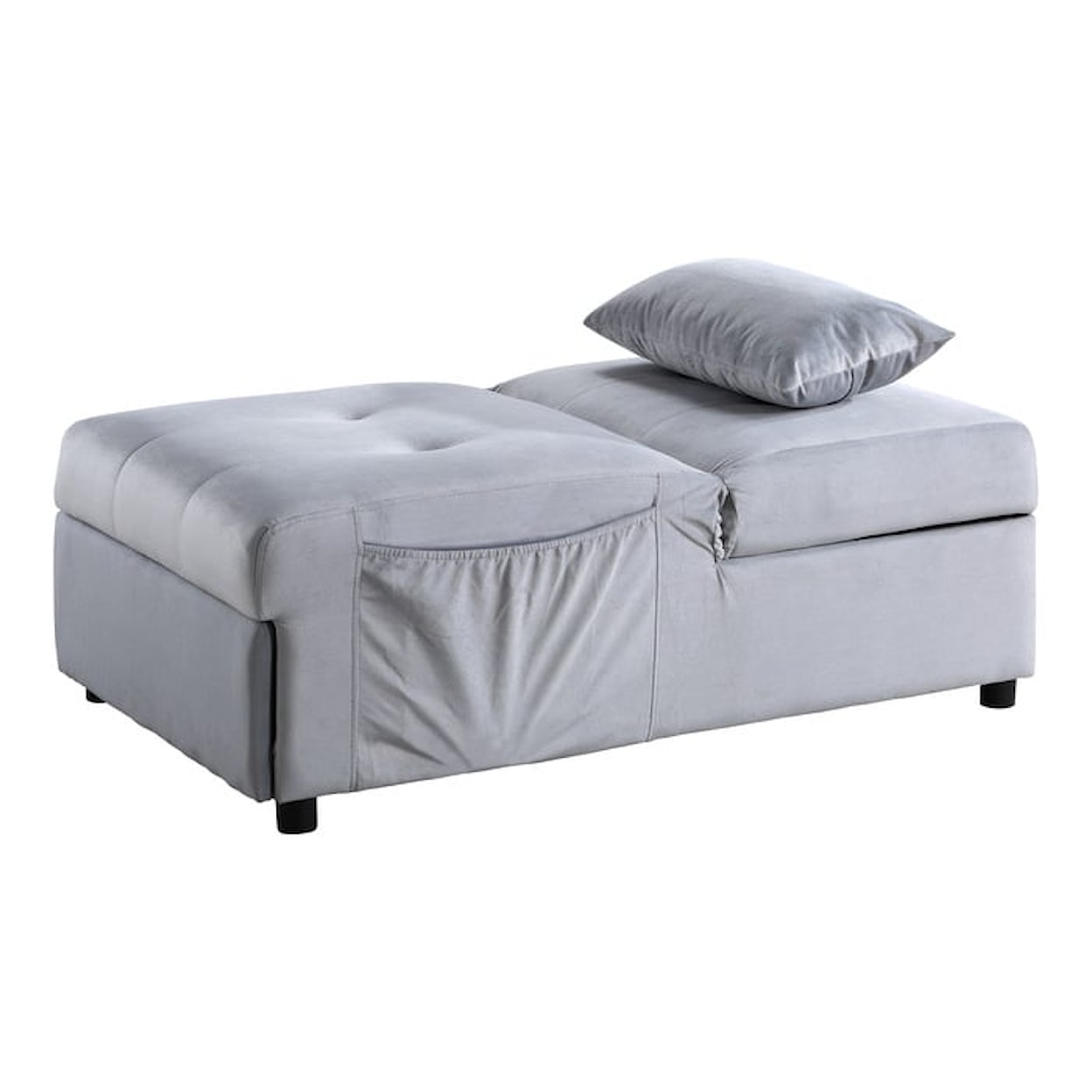 Homelegance Furniture Garrell Lift Top Storage Bench with Pull-out Bed