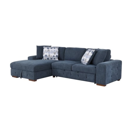 2-Piece Sectional Sofa with Ottoman