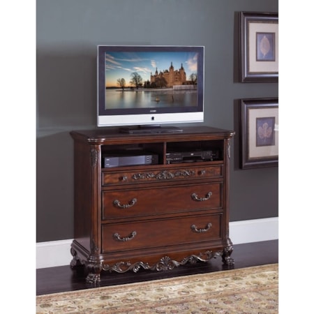 3-Drawer Media Chest