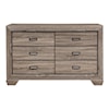 Homelegance Furniture Beechnut Modern 6-Drawer Dresser