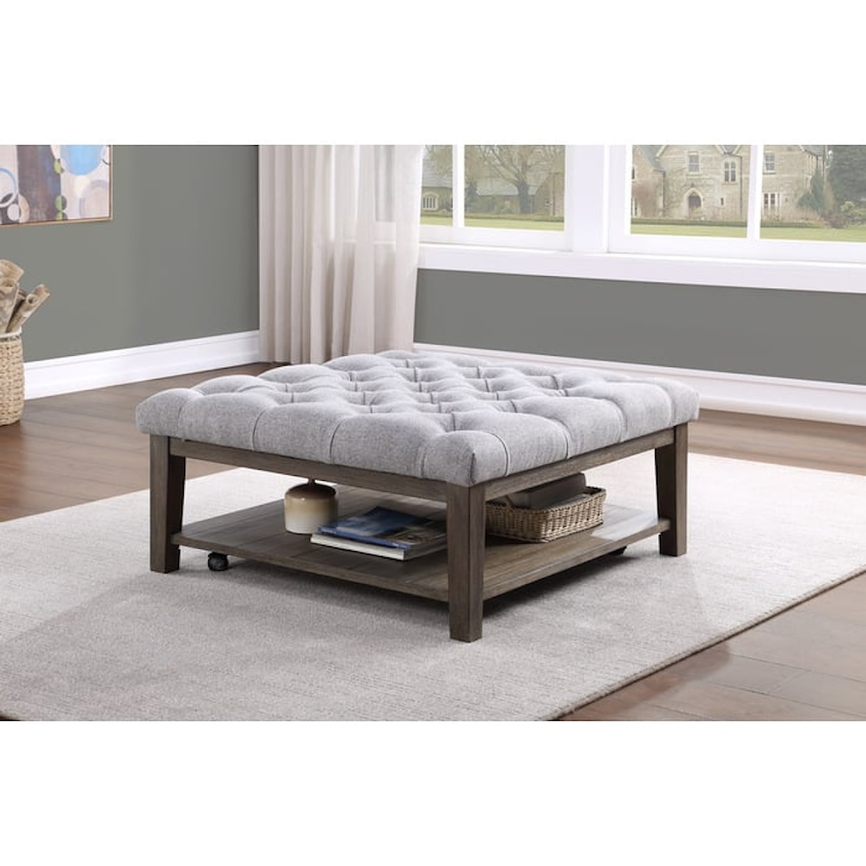 Homelegance Furniture Roseboro Cocktail Ottoman