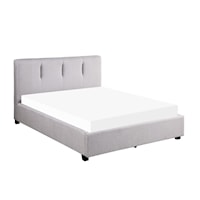 Contemporary Upholstered California King Platform Bed