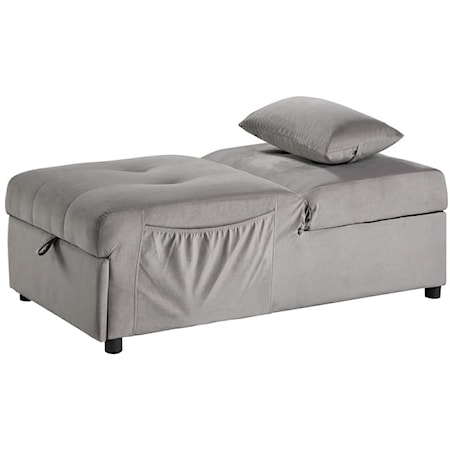Lift Top Storage Bench with Pull-out Bed