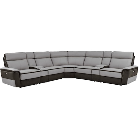 7-Piece Modular Power Reclining Sectional