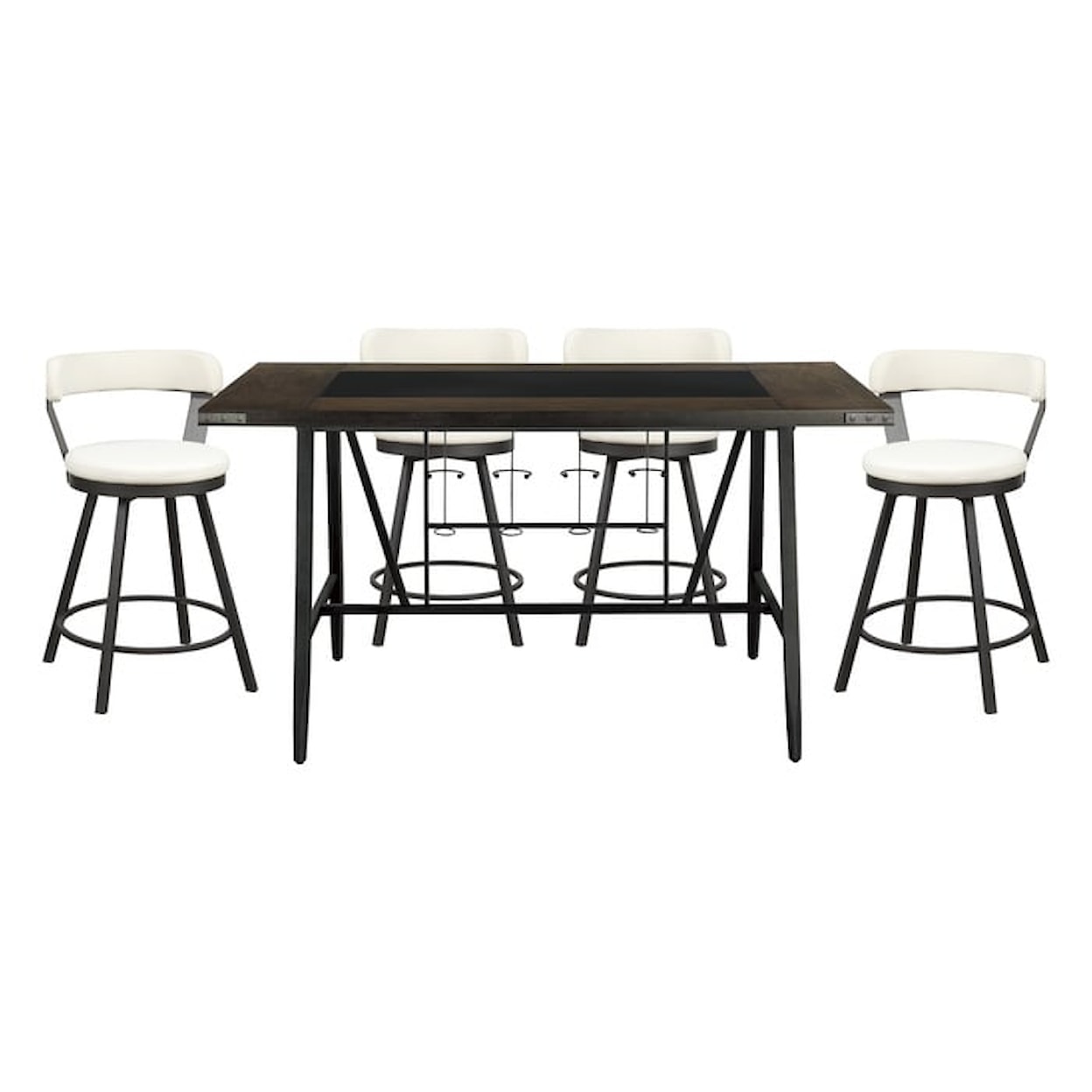 Homelegance Appert 5-Piece Counter Height Dining Set