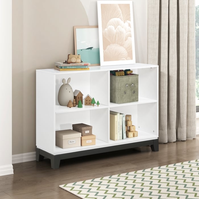 Homelegance Garretson 4-Shelf Bookcase