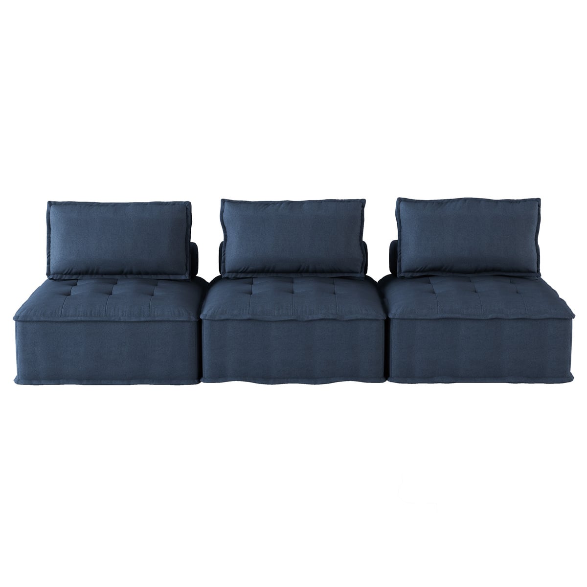 3-Piece Armless Sofa