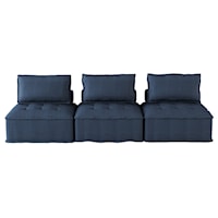 Casual Sofa with Loose Back Cushions