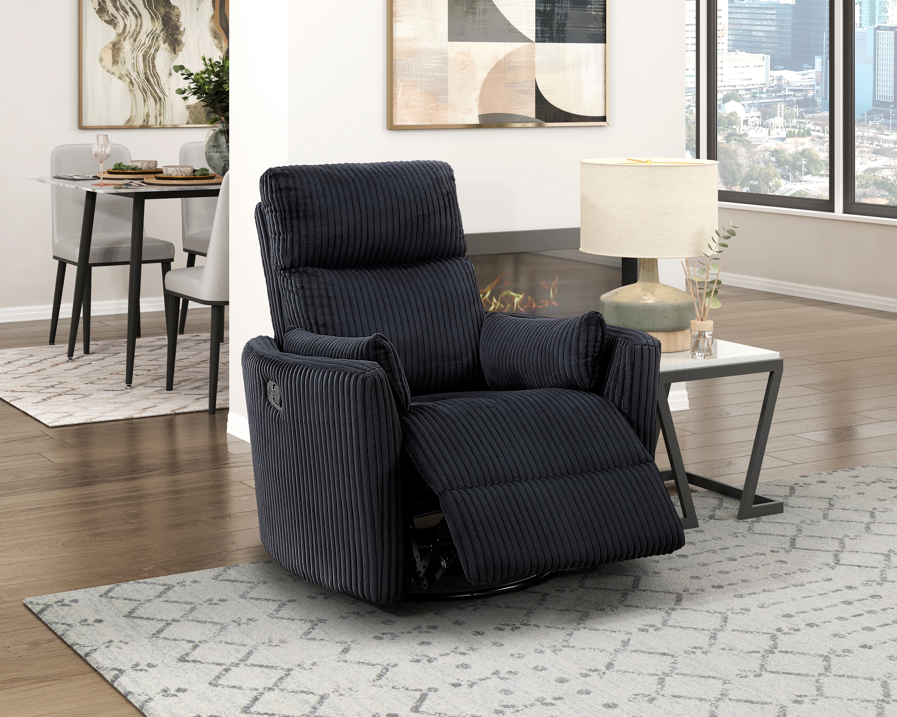 Homelegance Traverse Manual Swivel Glider Recliner