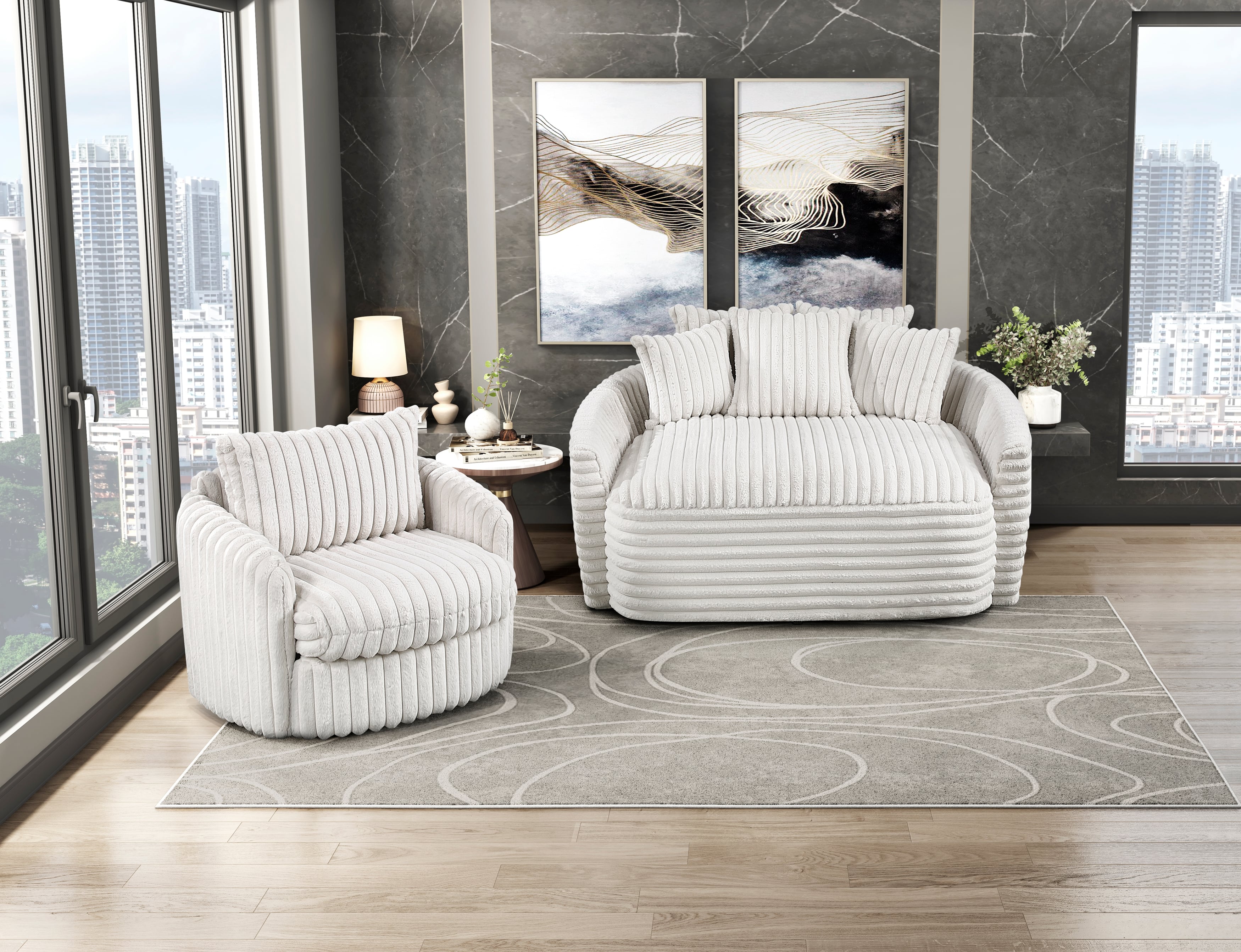 Homelegance Oliver Swivel Chair