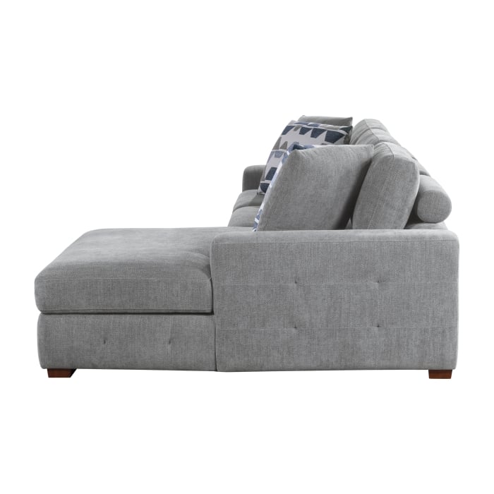 Homelegance Raife 2-Piece Sectional Sofa with Ottoman