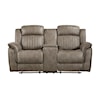 Homelegance Furniture Centeroak Reclining Loveseat