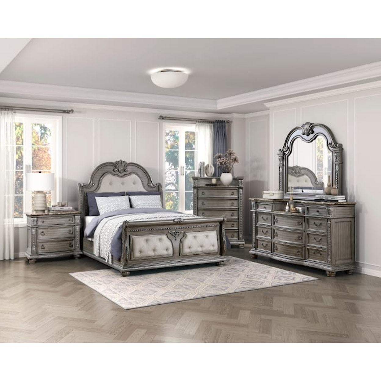 Homelegance Furniture Bennington 3-Piece Queen Bedroom Set