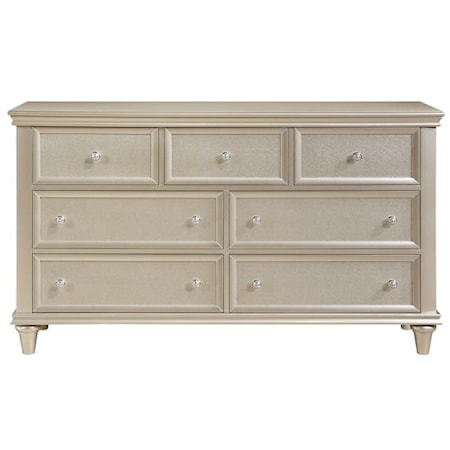 Glam Dresser With Seven Drawers
