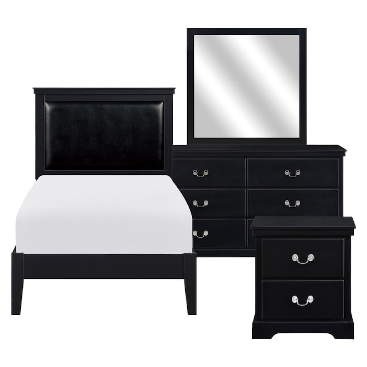 Homelegance Furniture Seabright 4-Piece Twin Bedroom Set