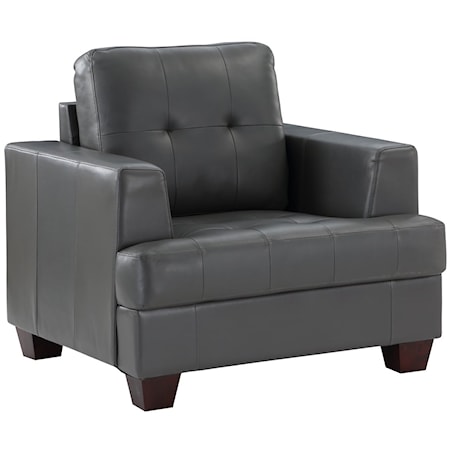 Transitional Chair with Tufting