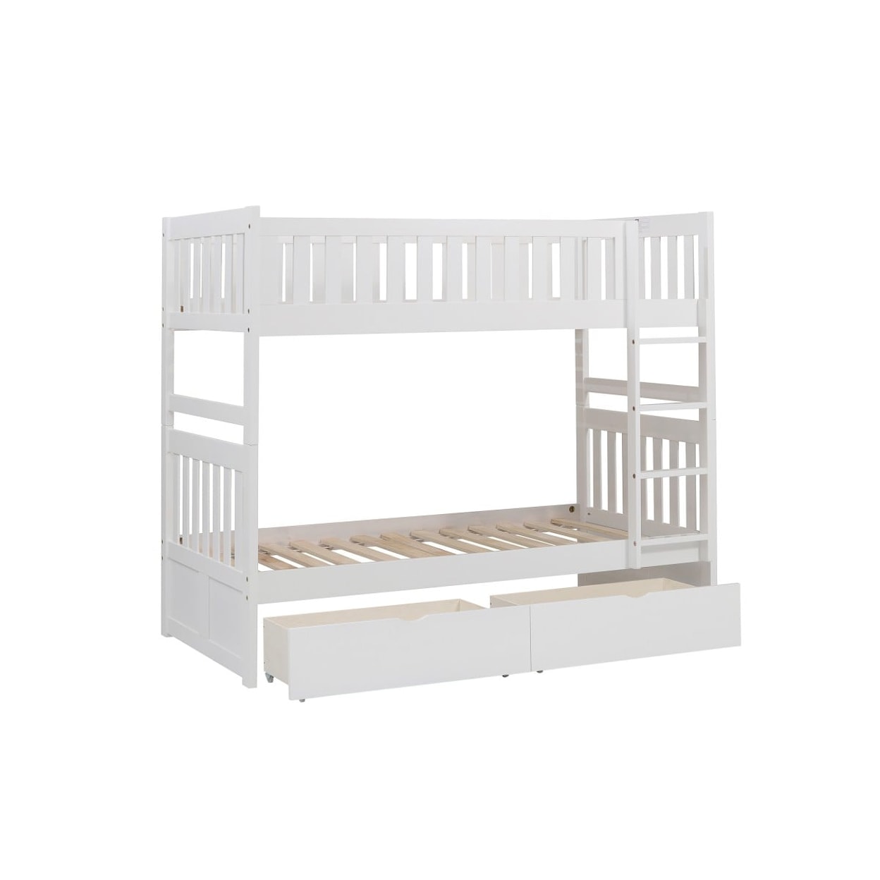 Homelegance Galen Twin/Twin Bunk Bed with Storage Boxes