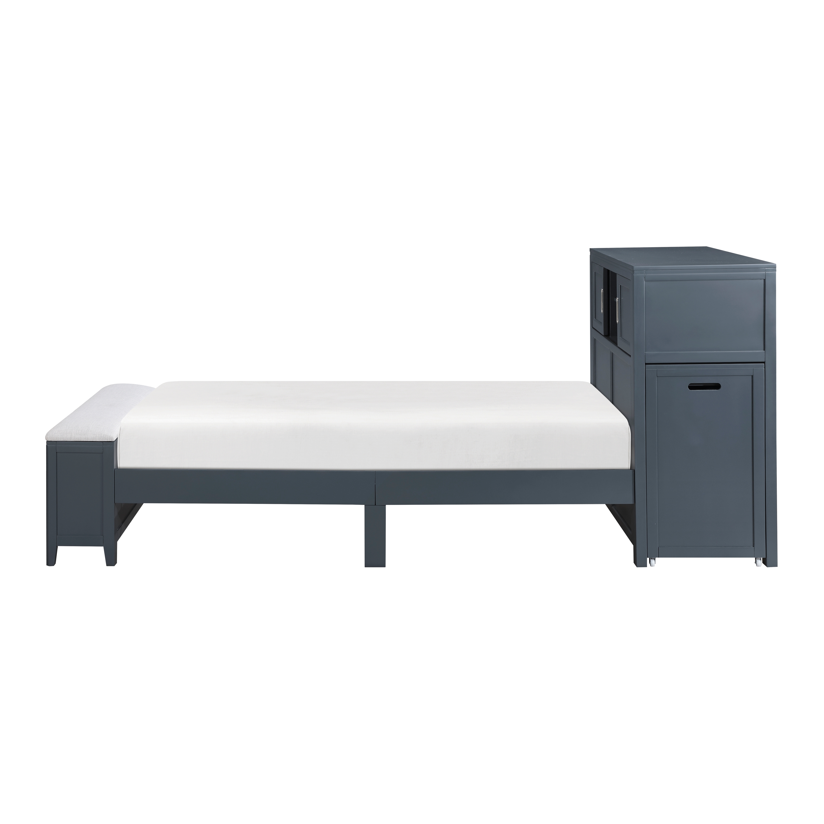 Homelegance Sloane Twin Bookcase Bed with Hidden Desk