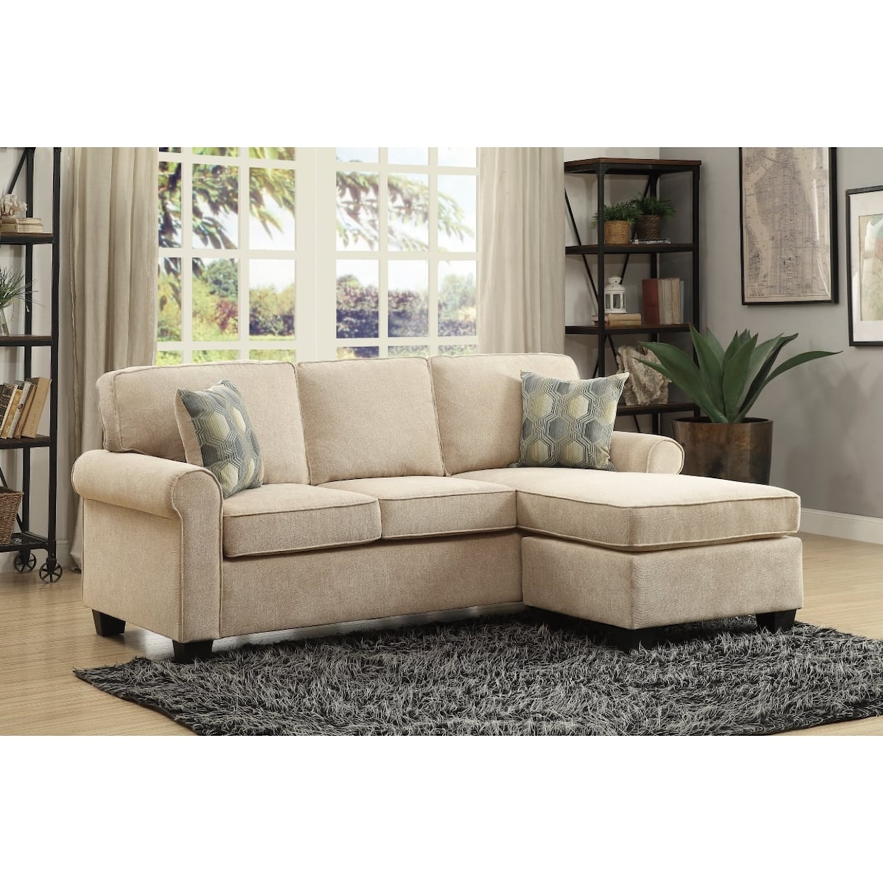 Homelegance Furniture Clumber Reversible Sofa Chaise
