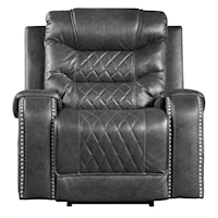 Power Reclining Chair with Built-In USB Port