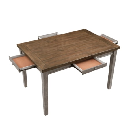 4-Drawer Counter Height Dining Table