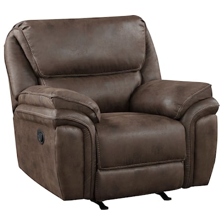 Casual Recliner with Gentle Rocking Motion