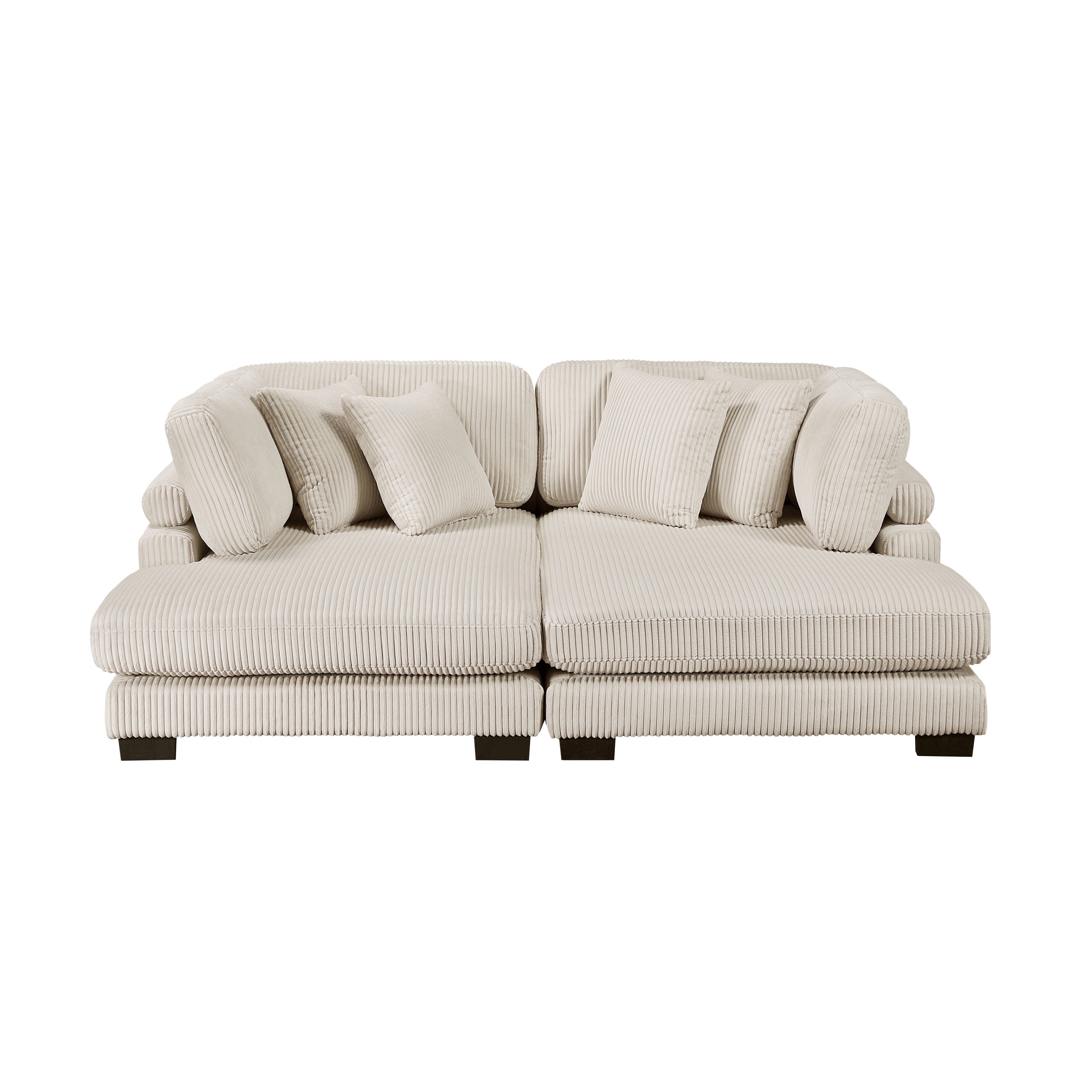 2-Piece Chaise Lounge Sectional Sofa