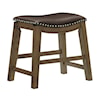 Homelegance Furniture Ordway 18 Dining Stool, Brown