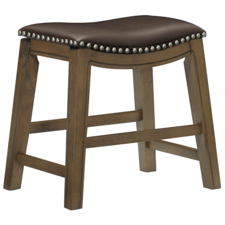 18" Upholstered Dining Stool
