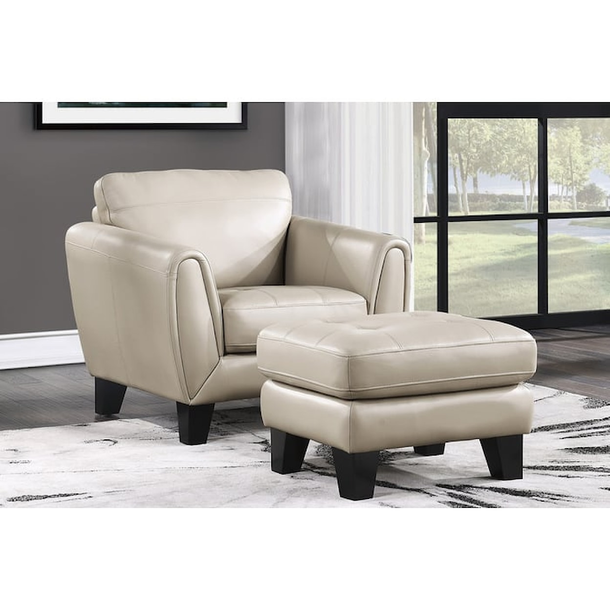 Homelegance Furniture Spivey Ottoman