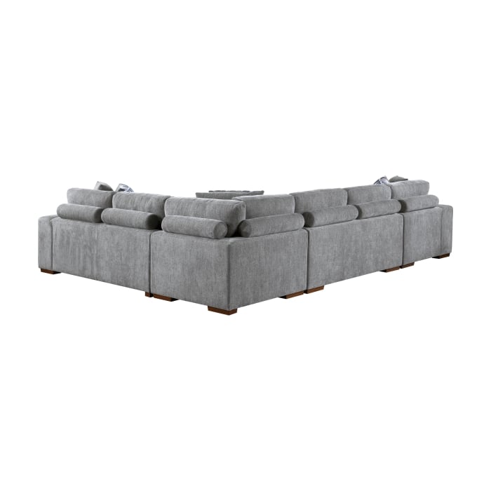 Homelegance Raife 4-Piece Sectional Sofa with Ottoman