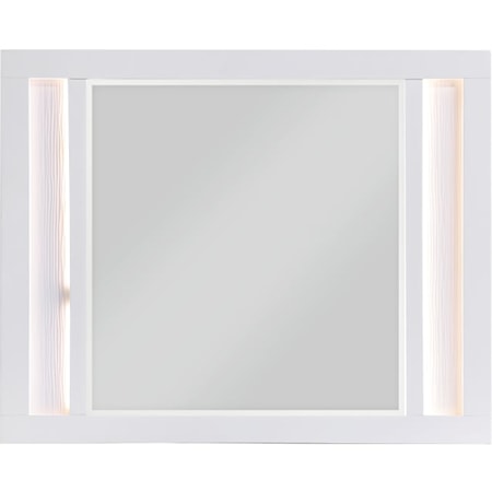 Glam Dresser Mirror with LED Lights