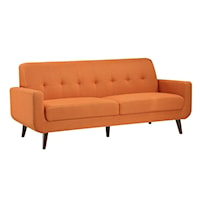 Mid-Century Modern Sofa with Tufted Back