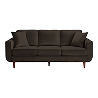 Mid-Century Modern Sofa with Track Arms