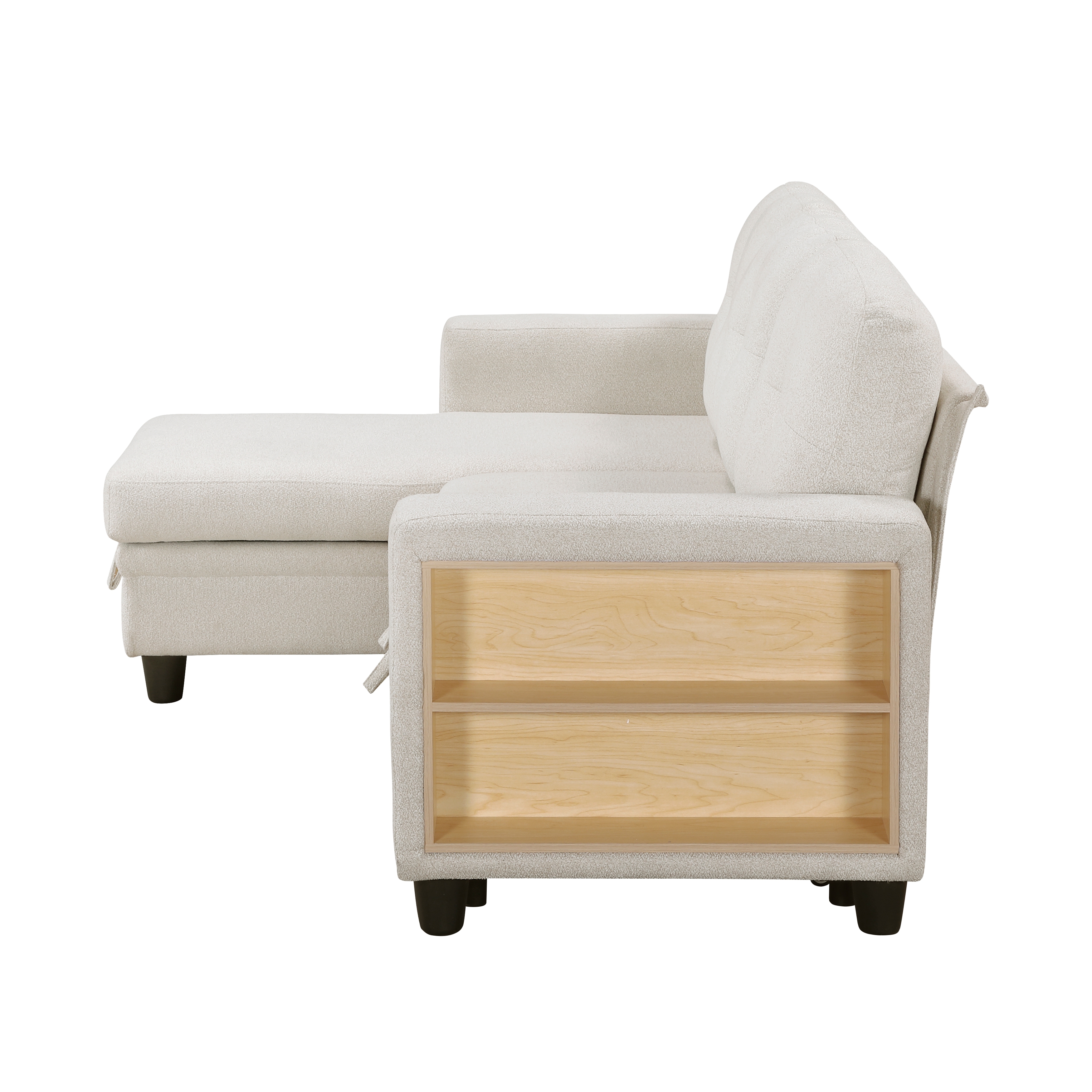 Homelegance Ansley 3-Piece Sectional Sofa with Pull-Out Bed