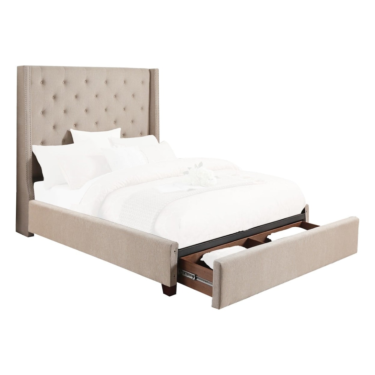 Homelegance Furniture Fairborn Queen  Bed with Storage FB