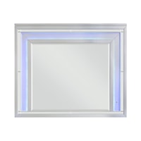 Glam Dresser Mirror with LED Backlighting