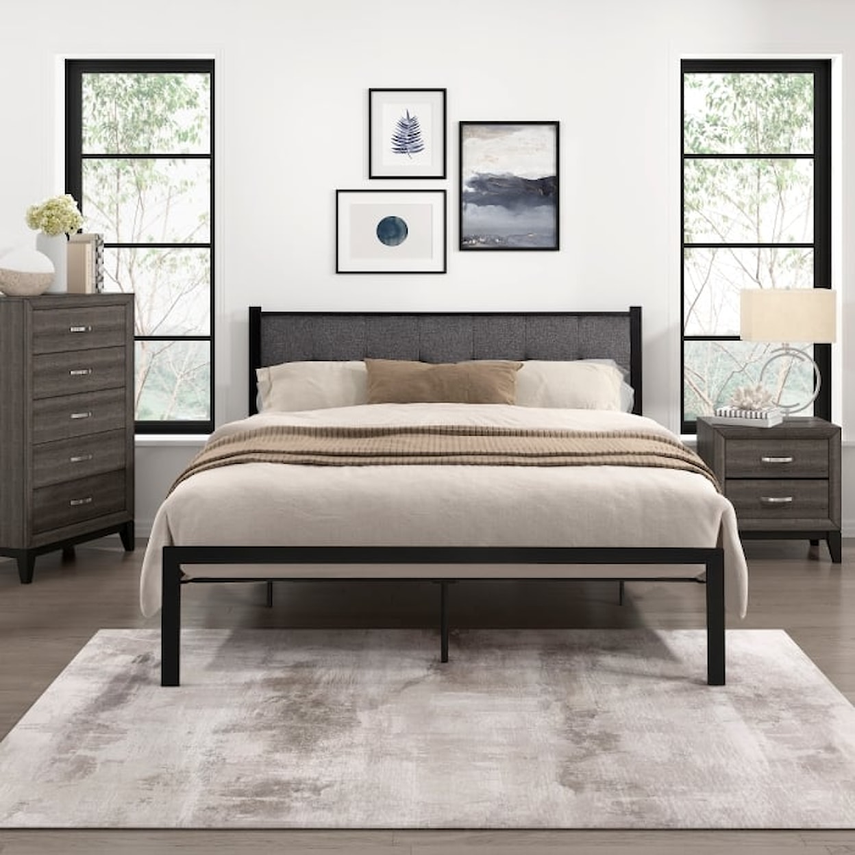 Homelegance Furniture Samuel Queen Platform Bed