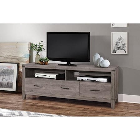 3-Drawer Rectangular TV Console