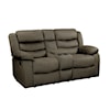 Homelegance Furniture Discus Reclining Loveseat