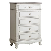 Traditional 5-Drawer Bedroom Chest