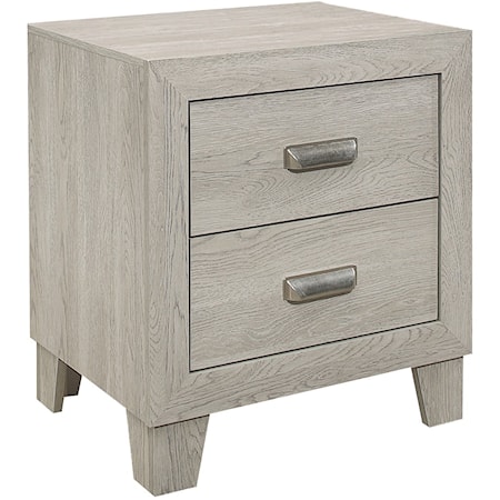 Contemporary 2-Drawer Night Stand